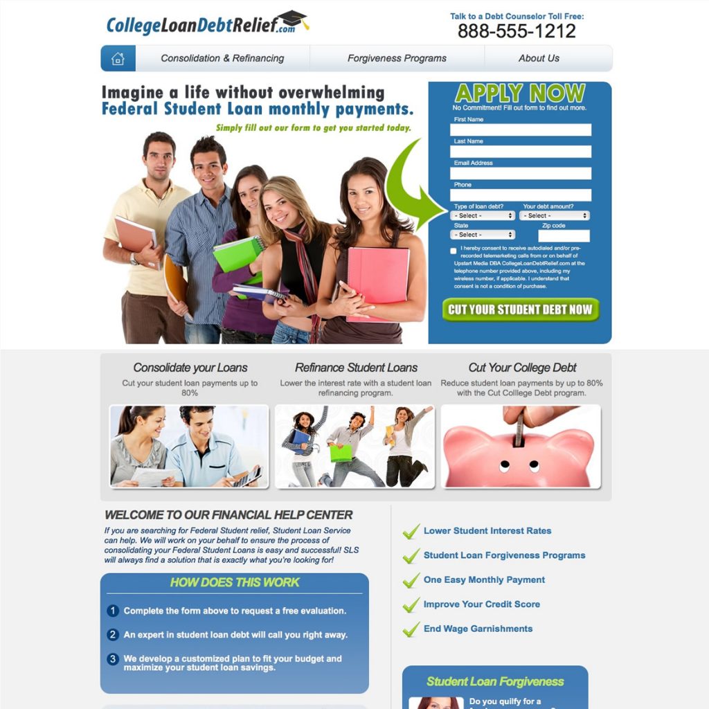 Website for Debt Consolidation