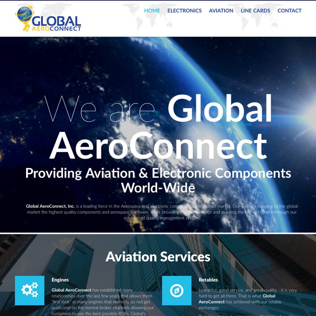 Website for Aviation & Aero Supplier