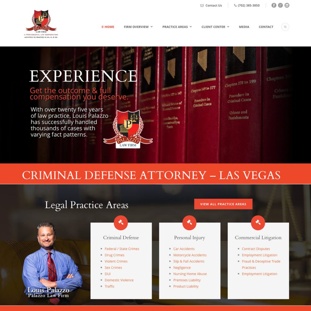Website for law firm