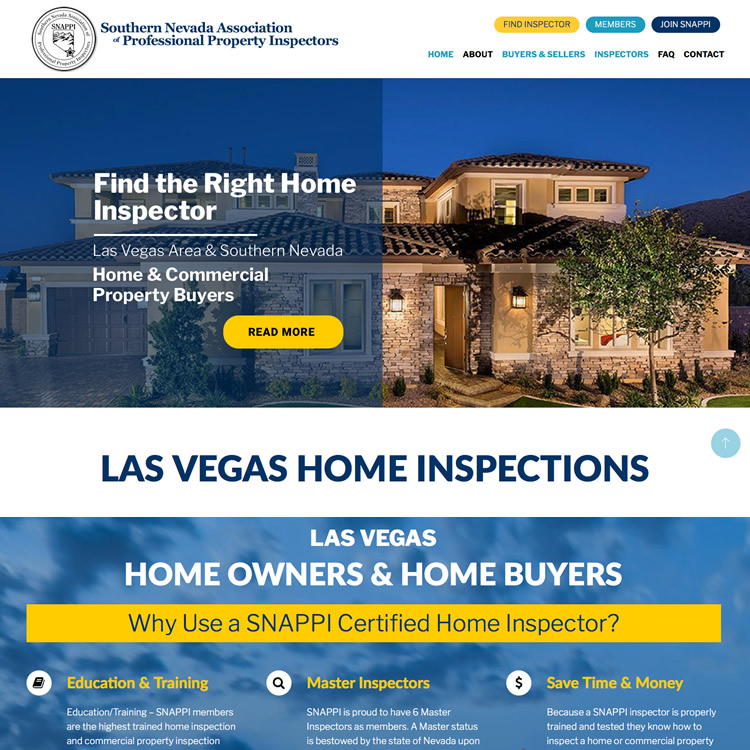 Website for Home Inspectors - SNAPPI.org
