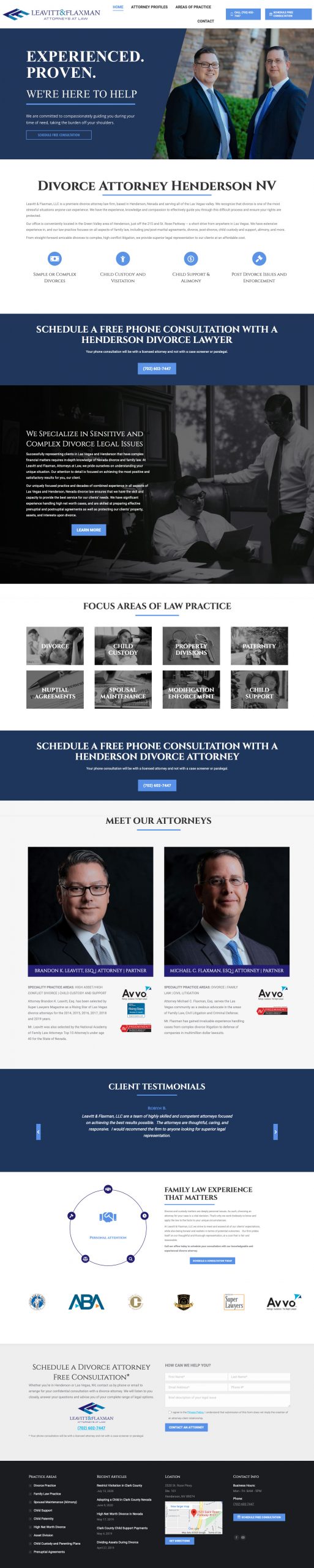 Family Law Firm Website Design